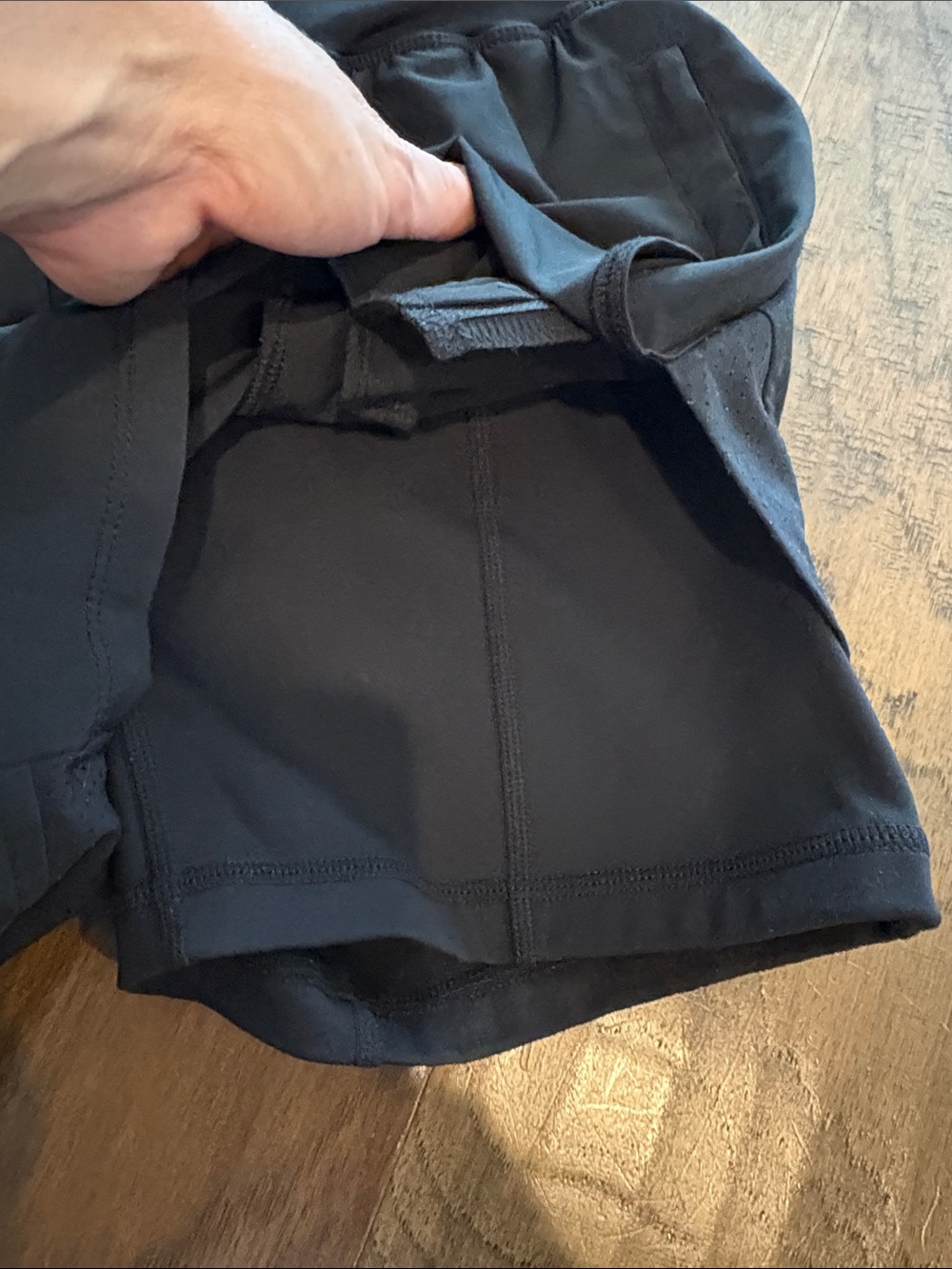 LSKD Women's Black Athletic Shorts with High Waist and Side Pockets - Picture 7 of 7
